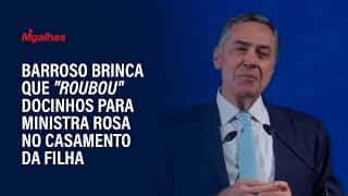 Ministro Barroso brinca que teve de "roubar" docinhos para Rosa Weber no casamento da filha