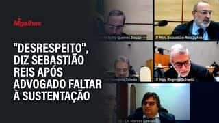"Desrespeito", diz Sebastião Reis após advogado faltar à sustentação