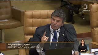 Ministro Luiz Fux vota a favor da prisão em 2ª instância