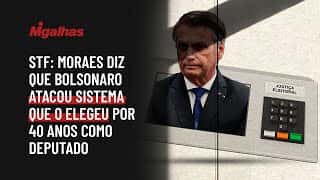 STF: Alexandre de Moraes diz que Bolsonaro atacou sistema que o elegeu por 40 anos como deputado