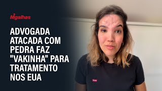 Advogada atacada com pedra faz "Vakinha" para tratamento nos EUA