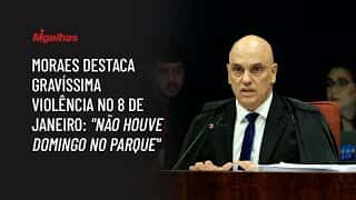 Alexandre de Moraes destaca gravíssima violência no 8 de janeiro: "não houve domingo no parque"