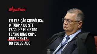 Em eleição simbólica, 1ª turma do STF escolhe ministro Flávio Dino como presidente do colegiado