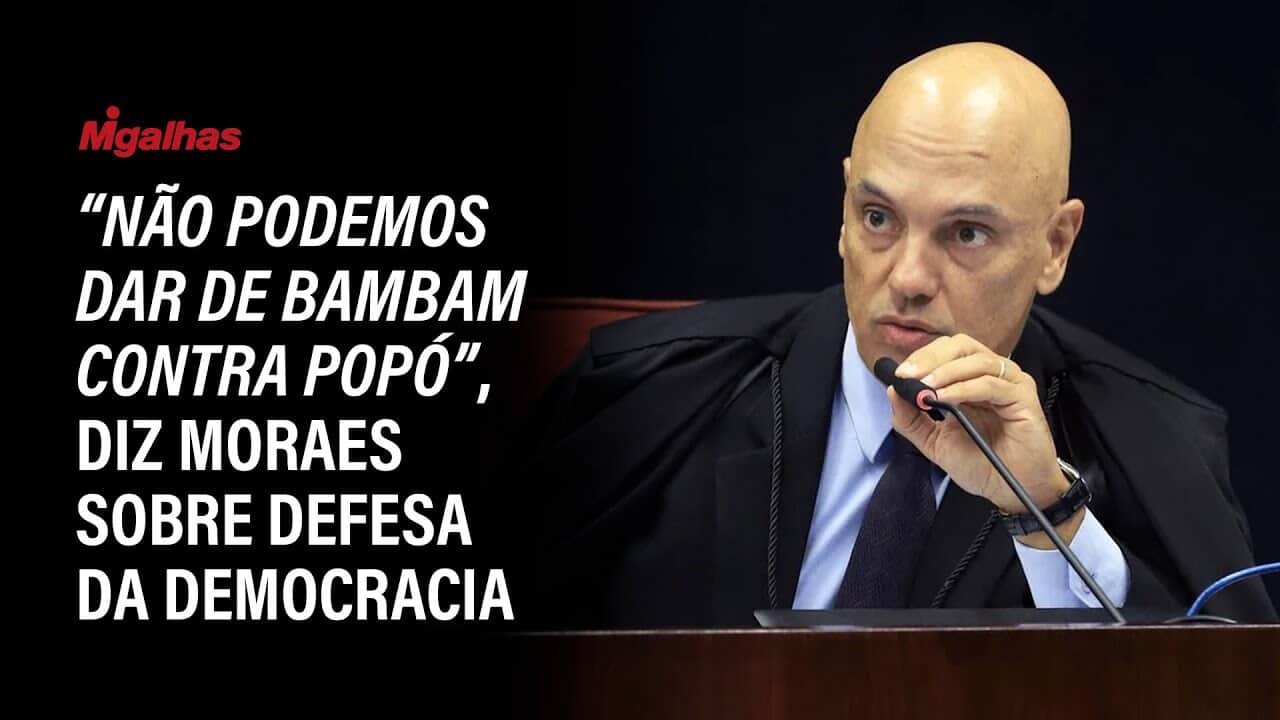 "Não podemos dar de Bambam contra Popó", diz Moraes sobre defesa da democracia