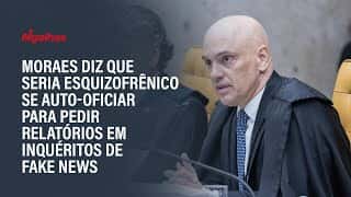 Moraes diz que seria esquizofrênico se auto-oficiar para pedir relatórios em inquéritos de fake news