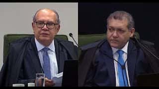Ministro Gilmar elogia Nunes Marques em sua primeira sessão no STF: "coragem e inteligência"