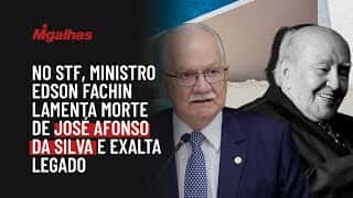 No STF, ministro Edson Fachin lamenta morte de José Afonso da Silva e exalta legado No STF, ministro Edson Fachin lamenta morte de José Afonso da Silva e exalta legado