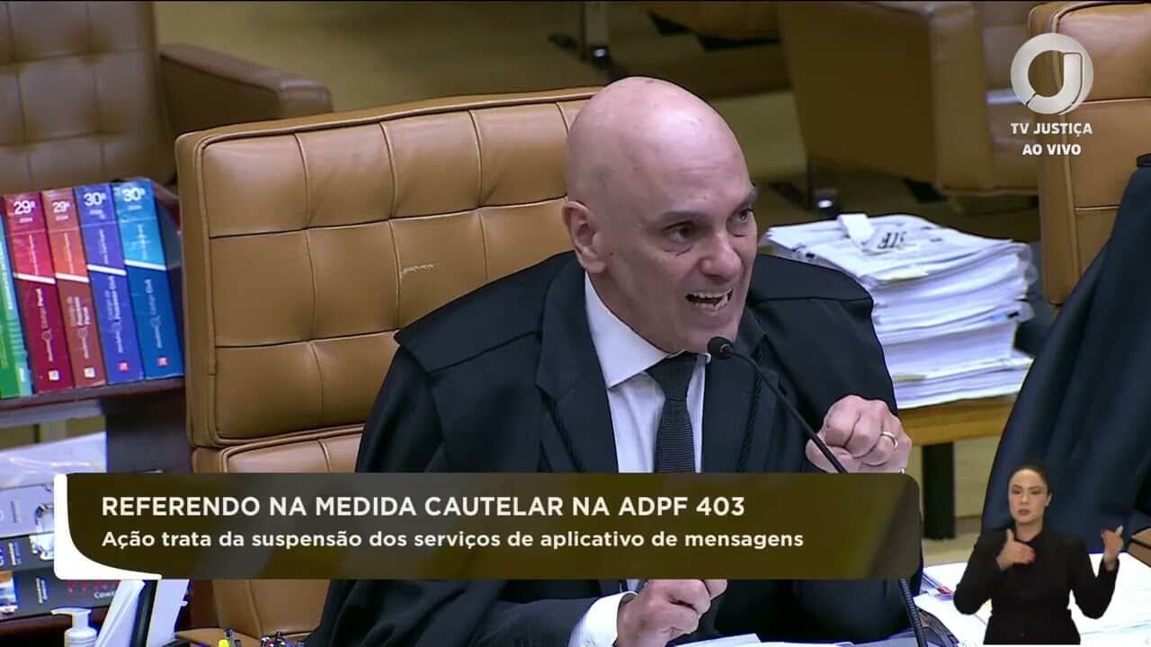 Ministro Alexandre de Moraes elogia colaboração do WhatsApp durante eleições de 2022