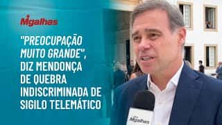 "Preocupação muito grande", diz Mendonça de quebra indiscriminada de sigilo telemático