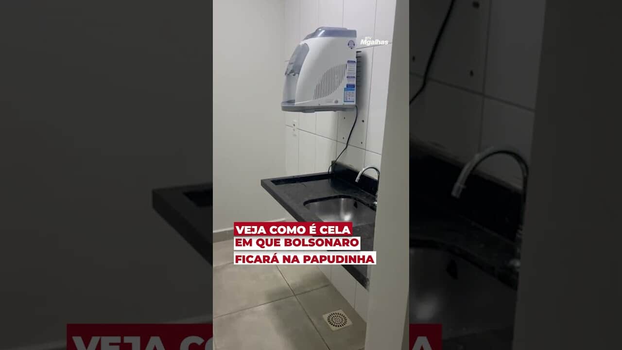 Veja como é cela em que Bolsonaro ficará na Papudinha