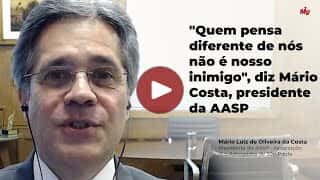 Quem pensa diferente de nós não é nosso inimigo", diz Mário Costa, presidente da AASP