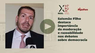 Advogado Salomão Filho destaca importância da moderação e razoabilidade nos debates sobre democracia