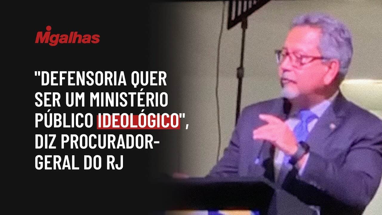 "Defensoria quer ser um Ministério Público ideológico", diz procurador-Geral do RJ