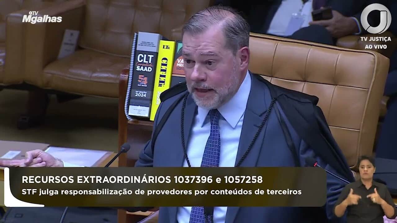 Ministro Dias Toffoli defende aplicação de leis do "mundo físico" para o ambiente virtual