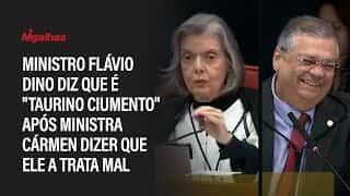 Ministro Flávio Dino diz que é "taurino ciumento" após ministra Cármen dizer que ele a trata mal