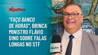 "Faço banco de horas", brinca ministro Flávio Dino sobre falas longas no STF