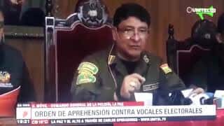 Bolivia - Prisão de María Eugenia Choque e vice Antonio Costas