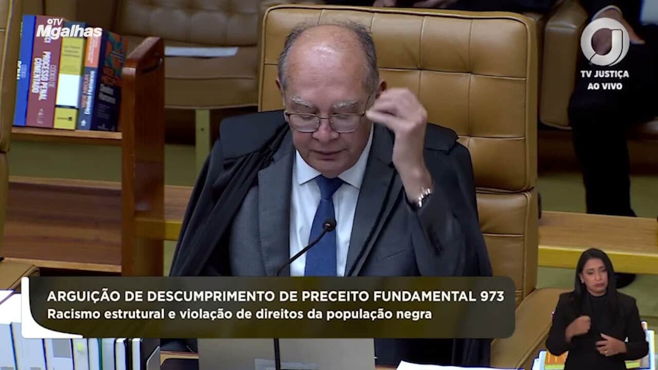 STF: Gilmar reconhece violação a direitos da população negra, mas afasta estado inconstitucional