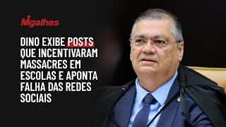 No STF, Dino exibe posts que incentivaram massacres em escolas e aponta falha das redes sociais