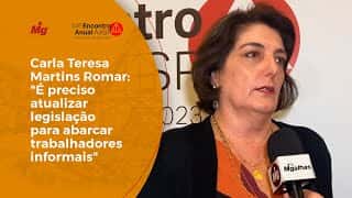 Carla Teresa Martins Romar: "É preciso atualizar legislação para abarcar trabalhadores informais"