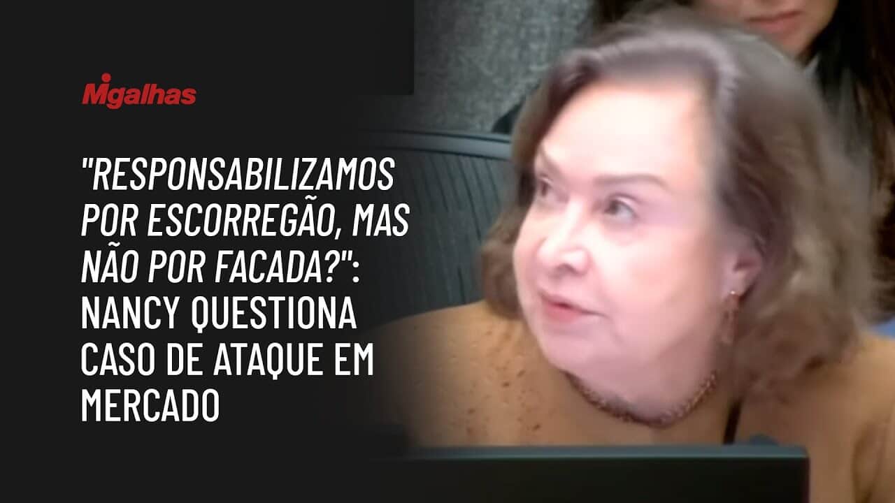 "Responsabilizamos por escorregão, mas não por facada?": Nancy questiona caso de ataque em mercado