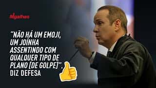 "Não há um emoji, um joínha assentindo com qualquer tipo de plano [de golpe]", diz defesa