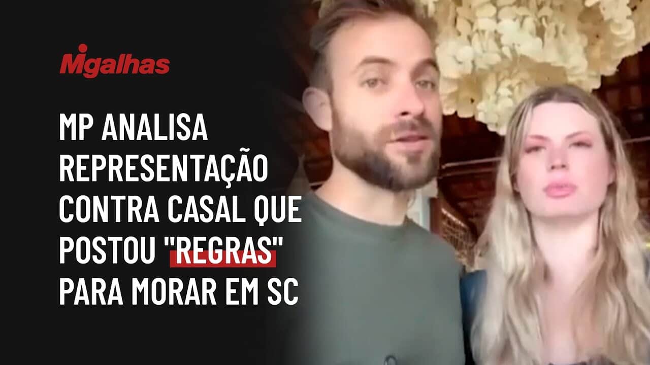 MP analisa representação contra casal que postou "regras" para morar em SC