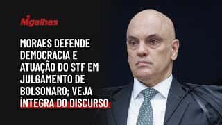 Moraes defende democracia e atuação do STF em julgamento de Bolsonaro; veja íntegra do discurso