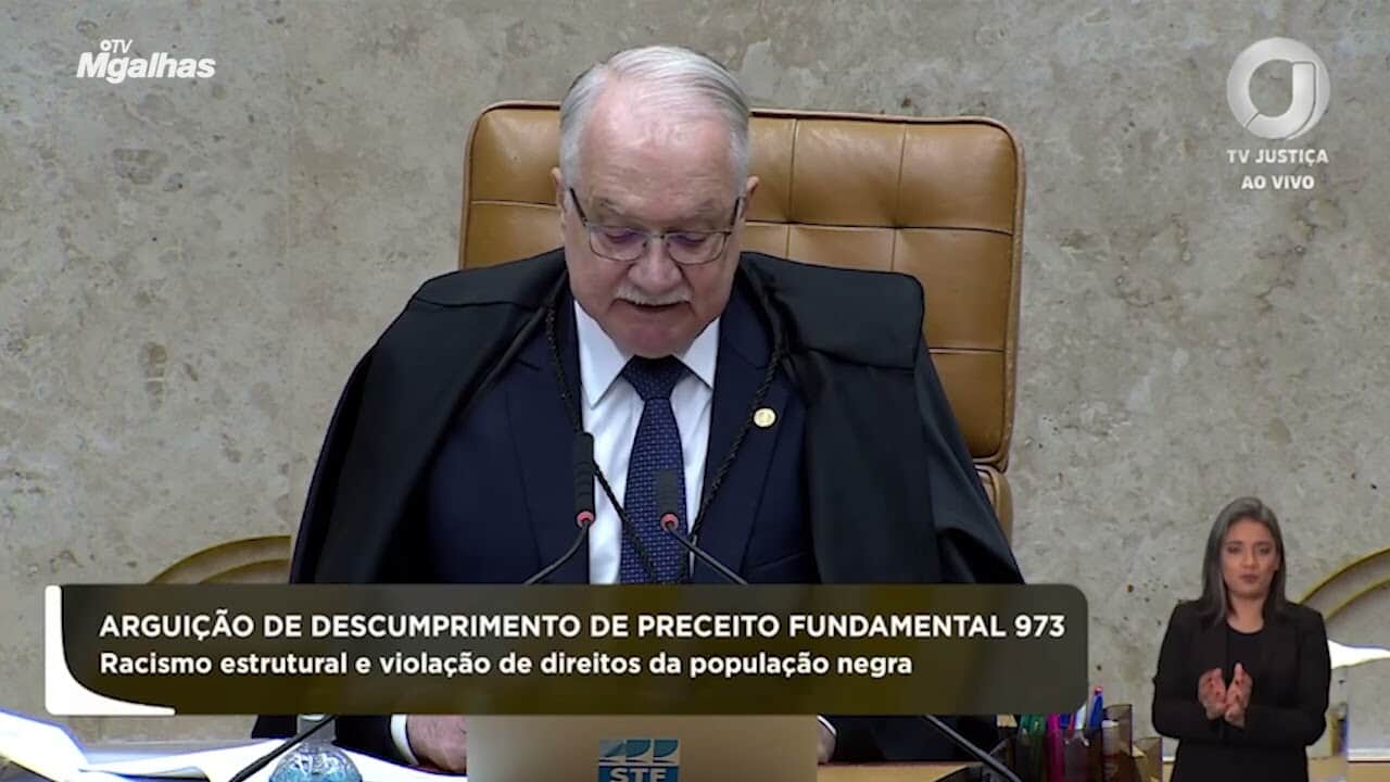 Fachin vota para reconhecer violação aos direitos da população negra e estado inconstitucional