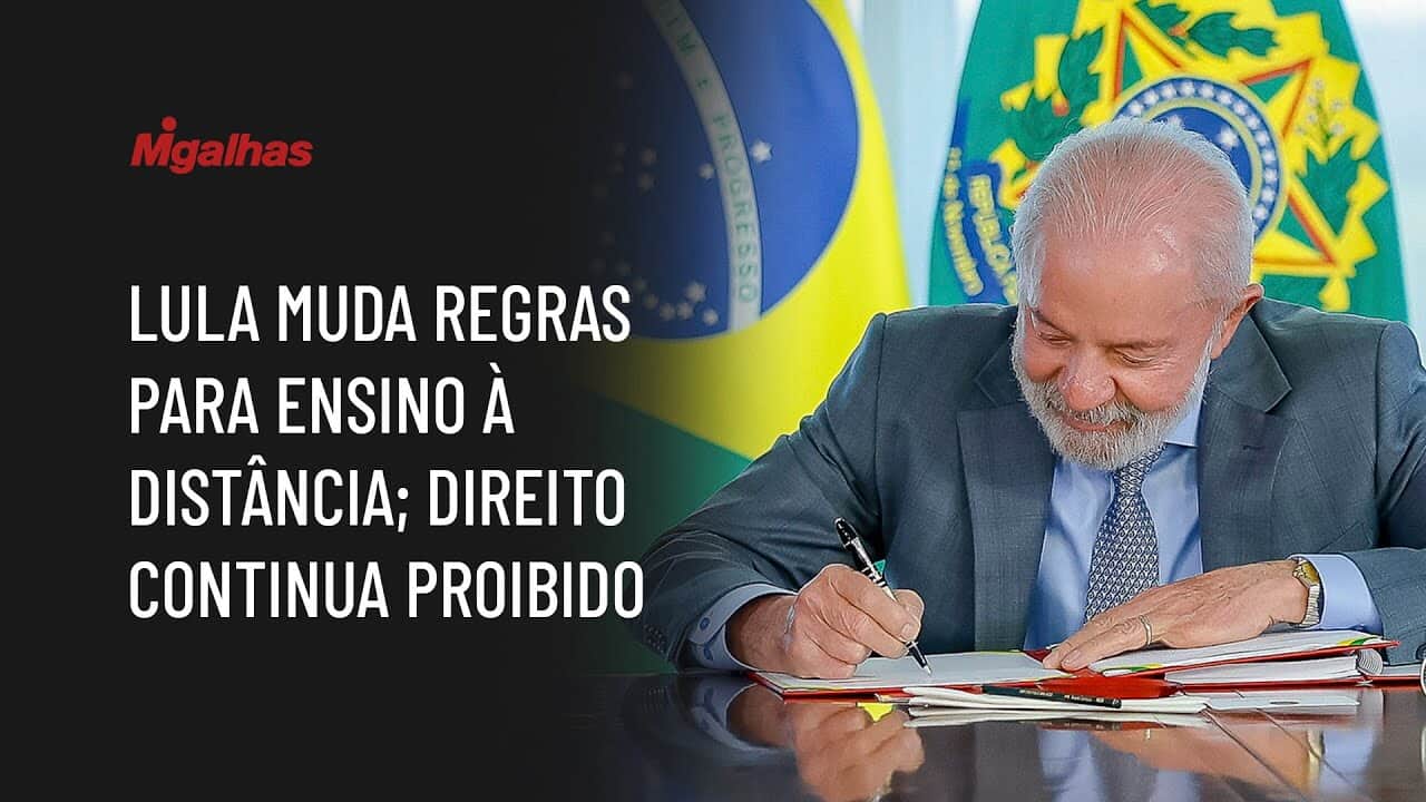 Lula muda regras para ensino à distância; Direito continua proibido
