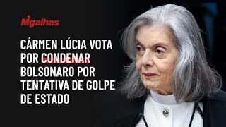 Cármen Lúcia vota por condenar Bolsonaro por tentativa de golpe de Estado