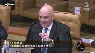 Moraes aponta diferença na caracterização de tráfico dependendo do grupo social do suspeito