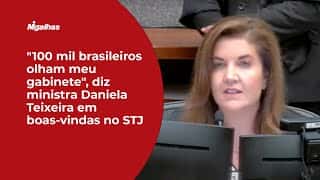 "100 mil brasileiros olham meu gabinete", diz ministra Daniela Teixeira em boas-vindas no STJ