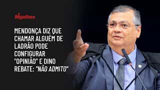 Mendonça diz que chamar alguém de ladrão pode configurar "opinião" e Dino rebate: "Não admito"