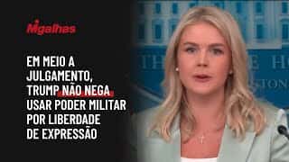 Em meio a julgamento, Trump não nega usar poder militar por liberdade de expressão Em meio a julgamento, Trump não nega usar poder militar por liberdade de expressão