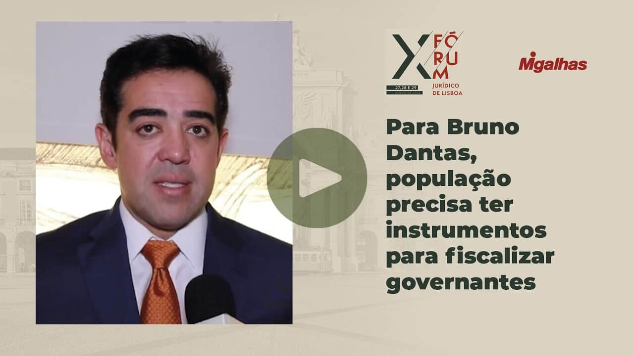 Transparência: Para Bruno Dantas, população precisa ter instrumentos para fiscalizar governantes