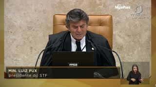 Fux faz discurso sobre tragédia em Petrópolis