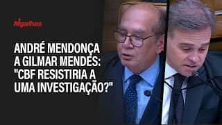 "CBF resistiria a uma investigação?", indaga André Mendonça a Gilmar Mendes