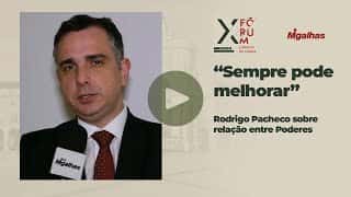 Rodrigo Pacheco - "Sempre pode melhorar", sobre relação entre Poderes