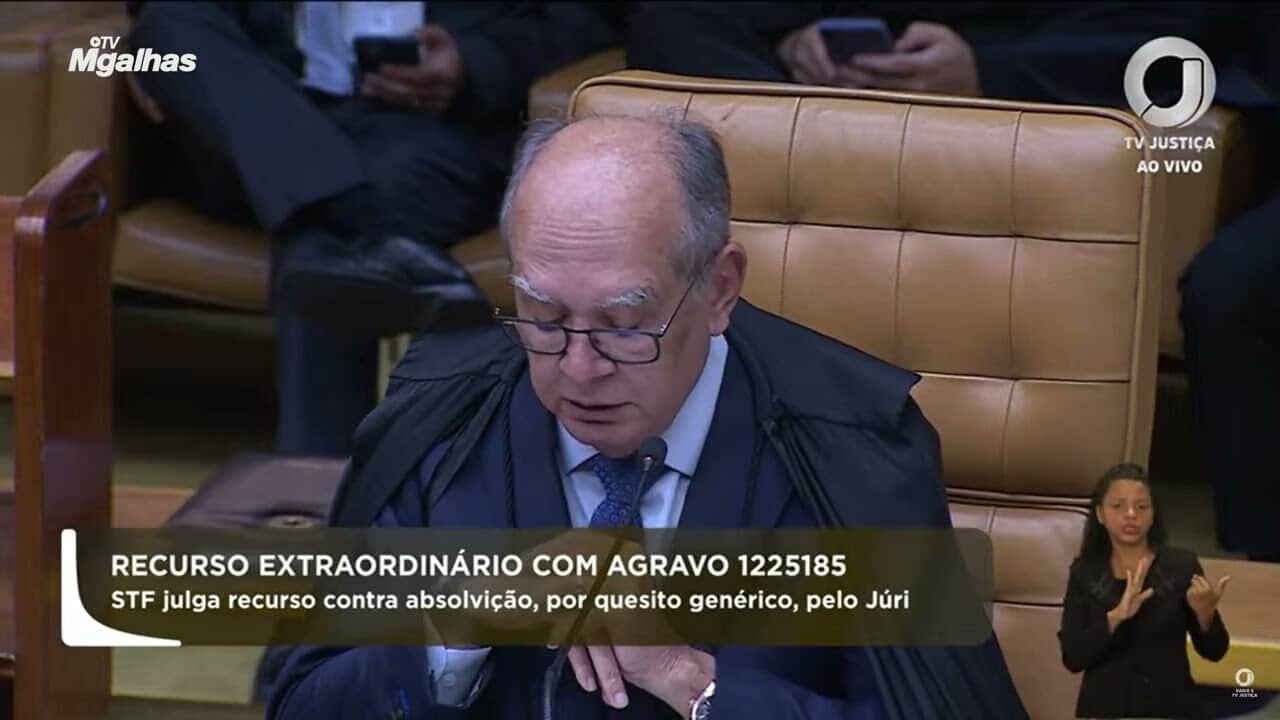 Ministro Gilmar Mendes defende a preservação da soberania dos veredictos do Tribunal do Júri