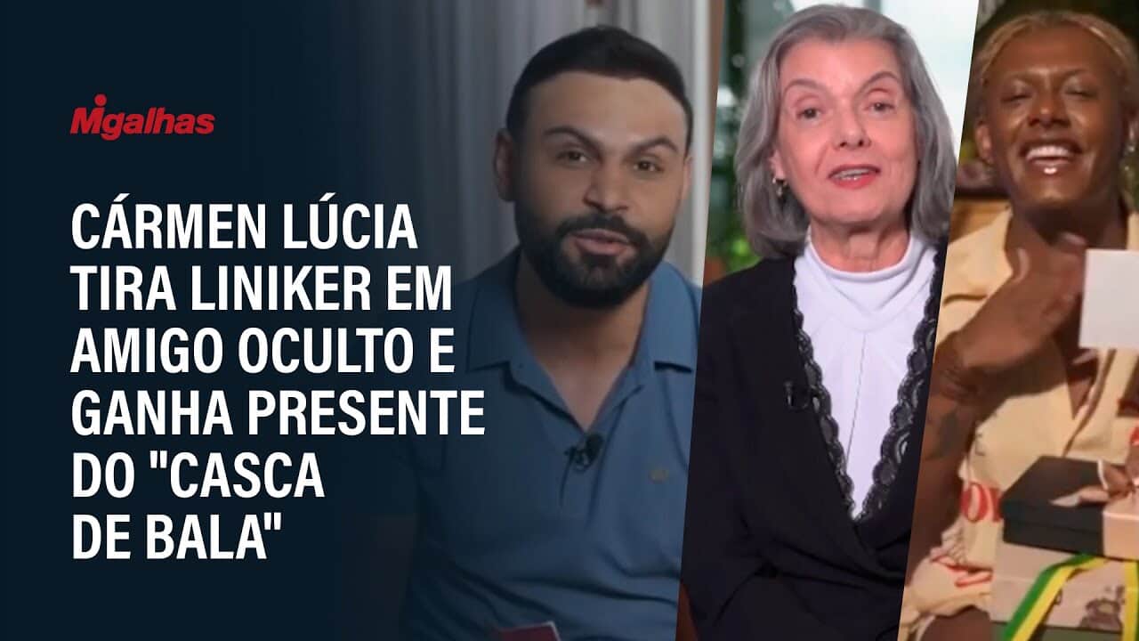 Ministra Cármen Lúcia tira Liniker em amigo oculto e ganha presente do "casca de bala"