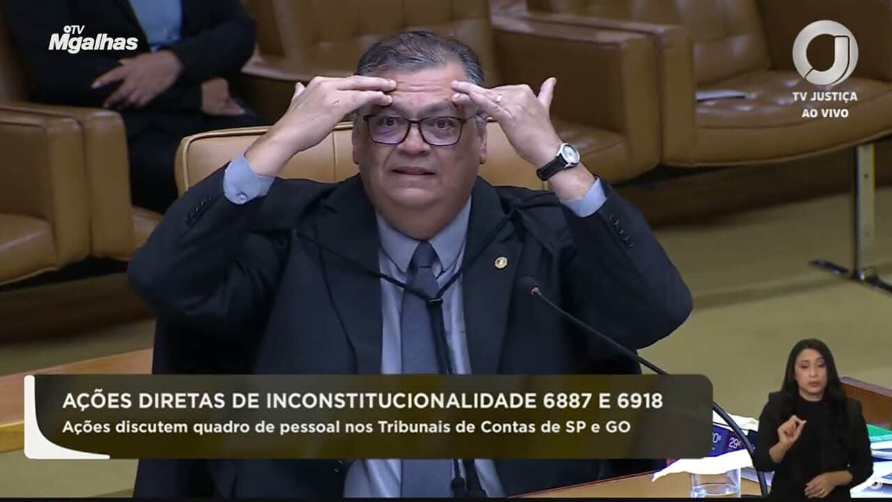 Dino relata atentados ao Judiciário e lê ataque pessoal em que foi chamado de "rocambole do inferno"