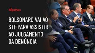 Bolsonaro vai ao STF para assistir ao julgamento da denúncia