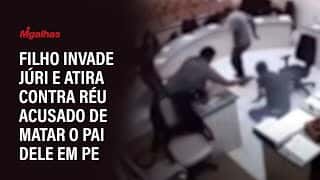 Filho invade Júri e atira contra réu acusado de matar o pai dele em PE Filho invade Júri e atira contra réu acusado de matar o pai dele em PE