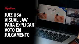 Juiz Ferdinando Serejo, do TRE do Maranhão, usa visual law para explicar voto em julgamento