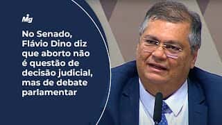 No Senado, Flávio Dino diz que aborto não é questão de decisão judicial, mas de debate parlamentar
