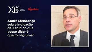 André Mendonça sobre indicação de Zanin: "o que posso dizer é que foi legítima"