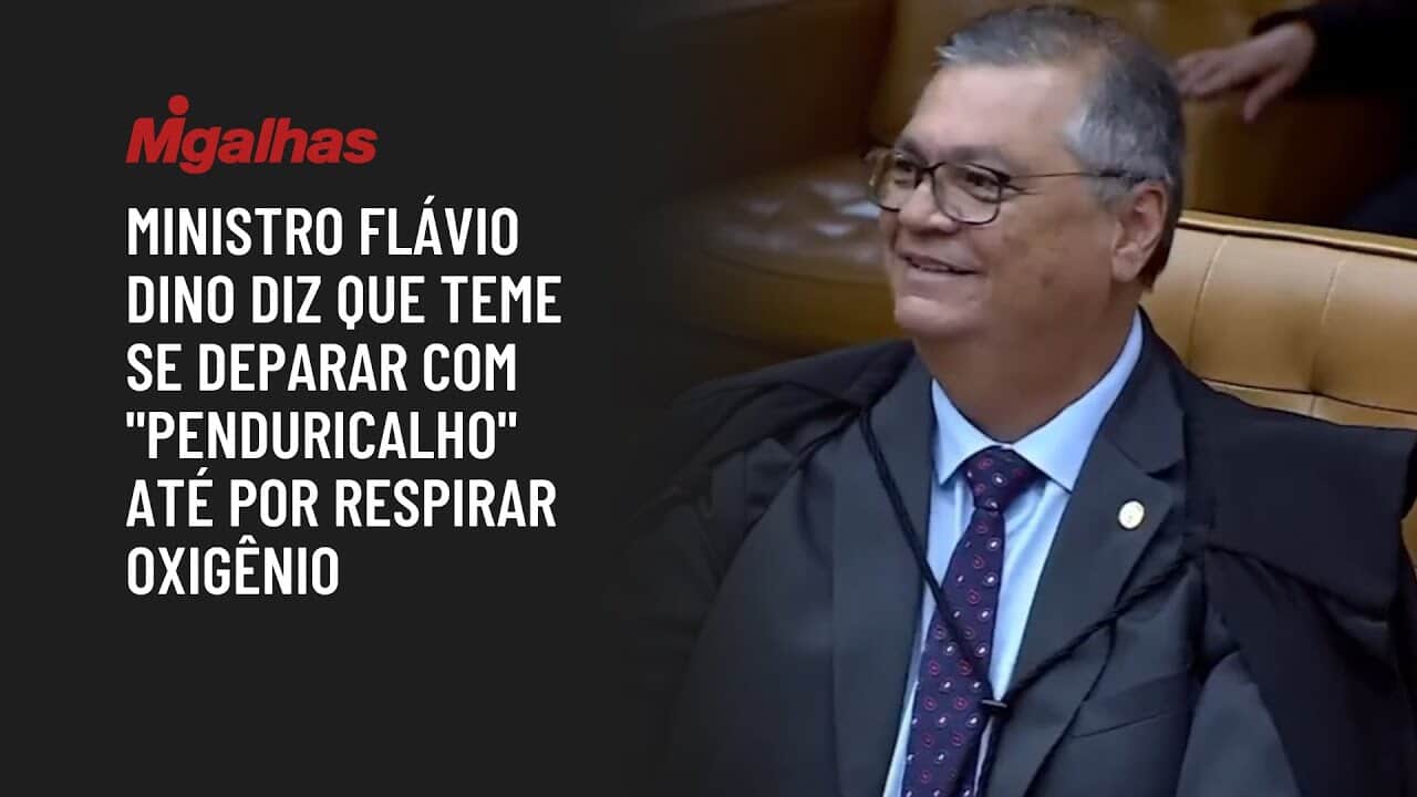 Ministro Flávio Dino diz que teme se deparar com "penduricalho" até por respirar oxigênio