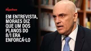Em entrevista, Moraes diz que um dos planos do 8/1 era enforcá-lo