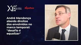 André Mendonça aborda direitos dos envolvidos no marco temporal: "desafio é equalizar" André Mendonça aborda direitos dos envolvidos no marco temporal: "desafio é equalizar"